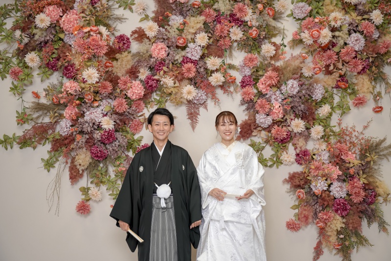 白無垢と袴にチェンジ!