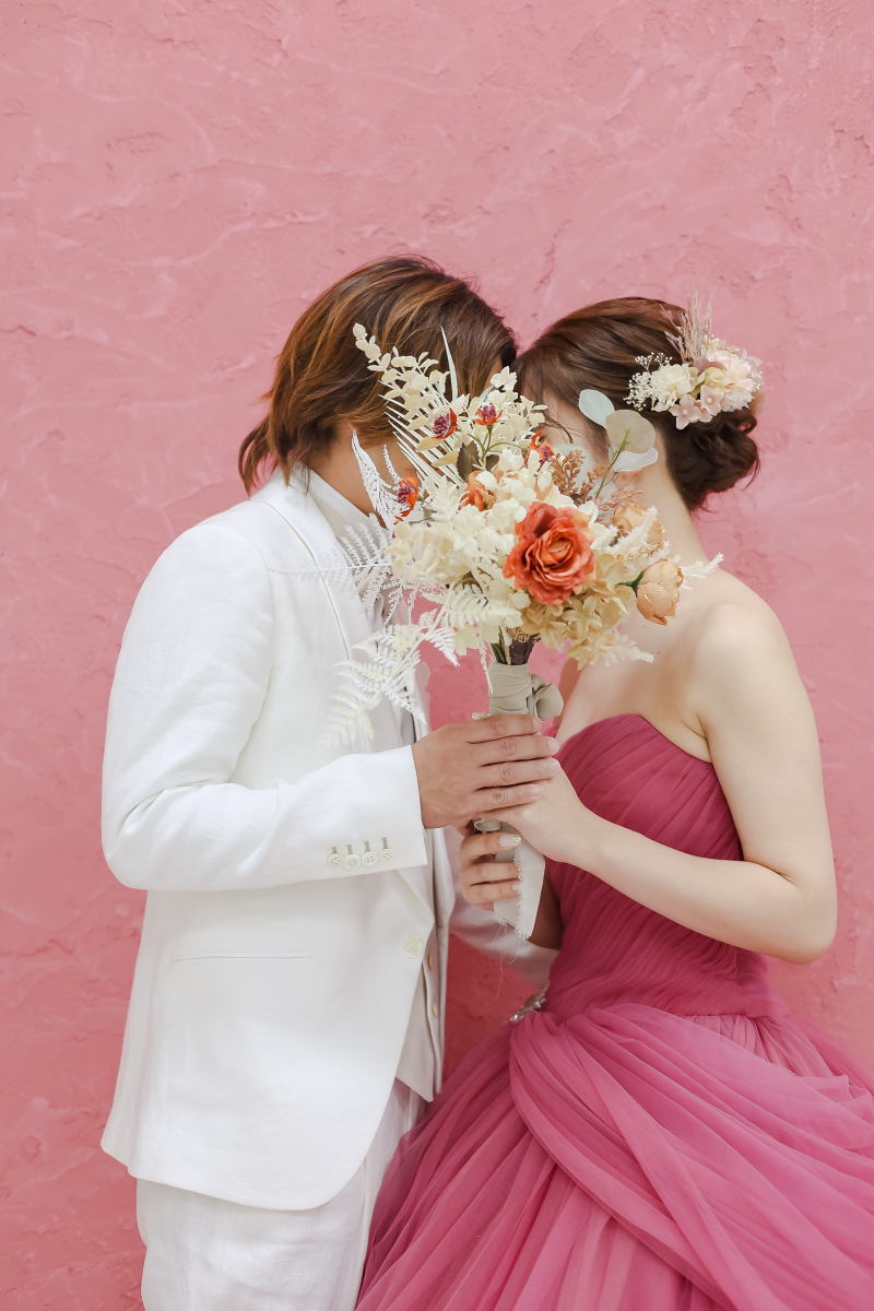 素敵なブーケがお二人を包み込みます!