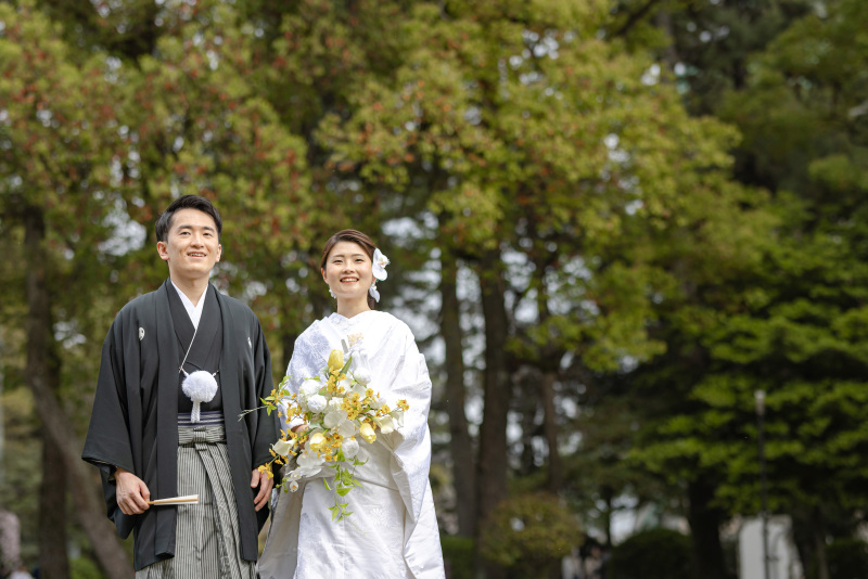 名古屋城の奥に広がる緑
