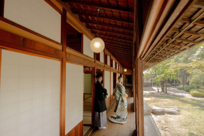 和装庭園ならではのスケール感