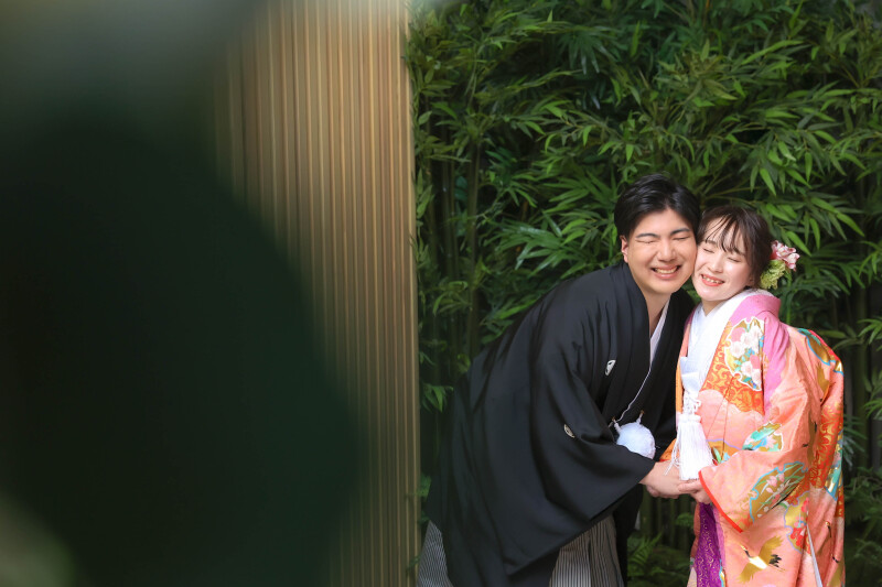 緑の雰囲気に囲まれて