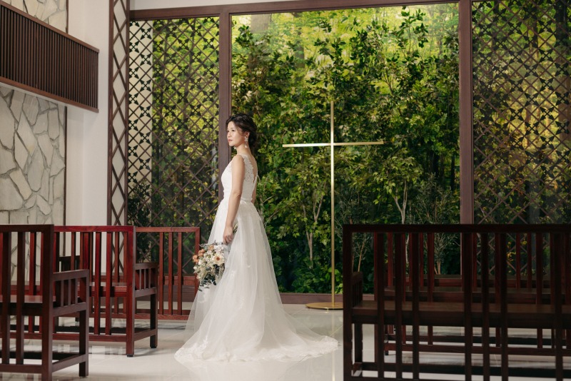 チャペルで魅せる、自然な美しさ