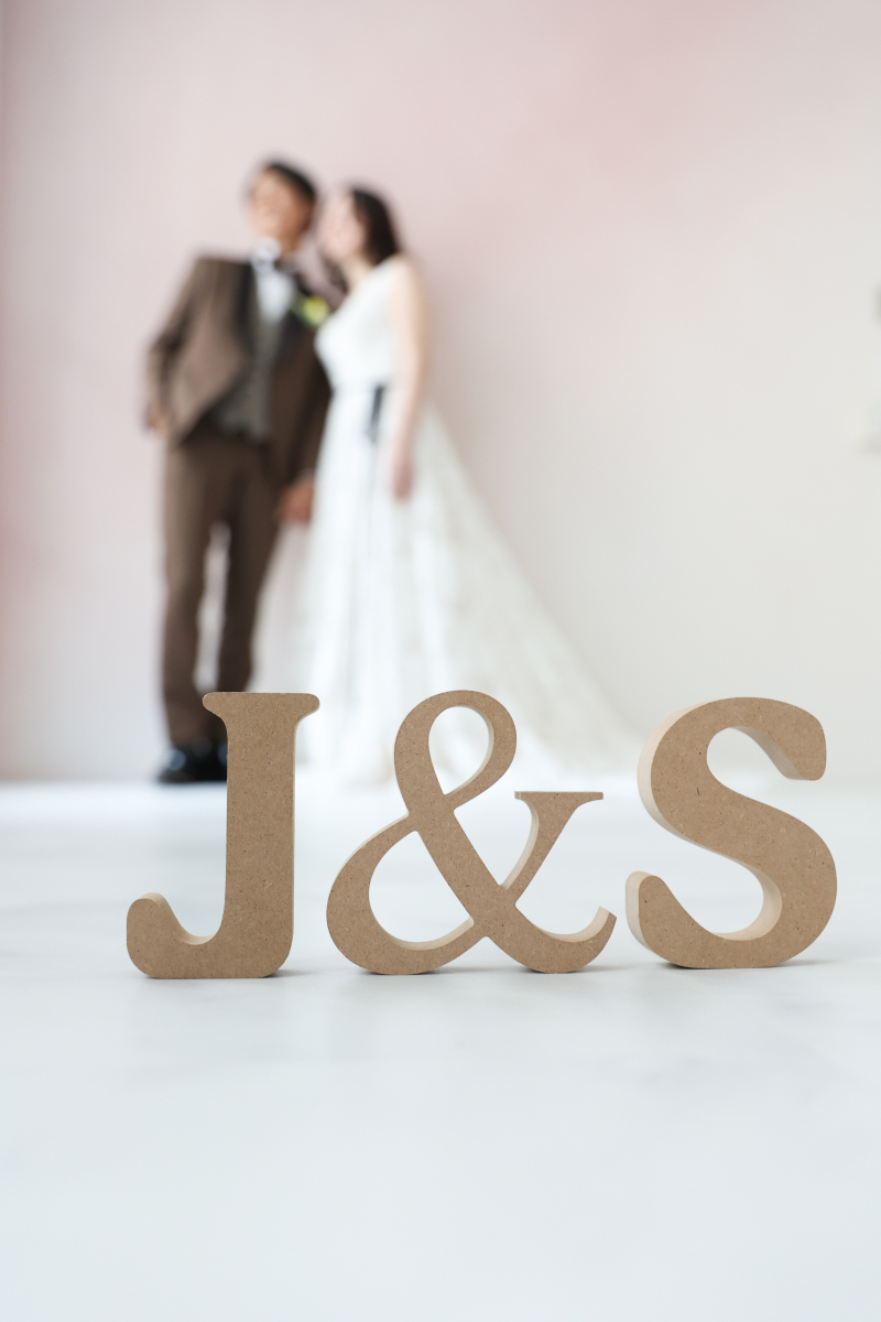 お二人のイニシャルと