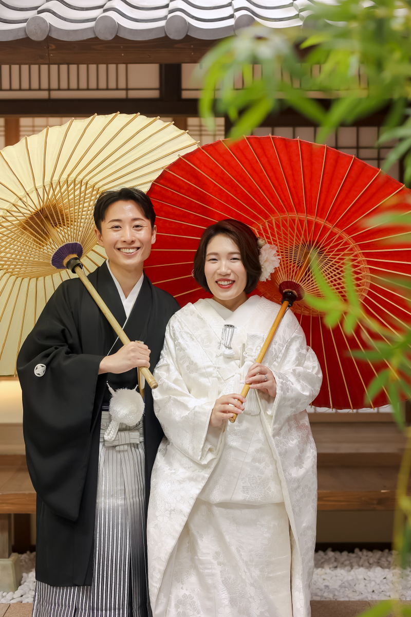 【和装洋装スタジオプラン】笑顔の絶えないお二人の素敵な1日