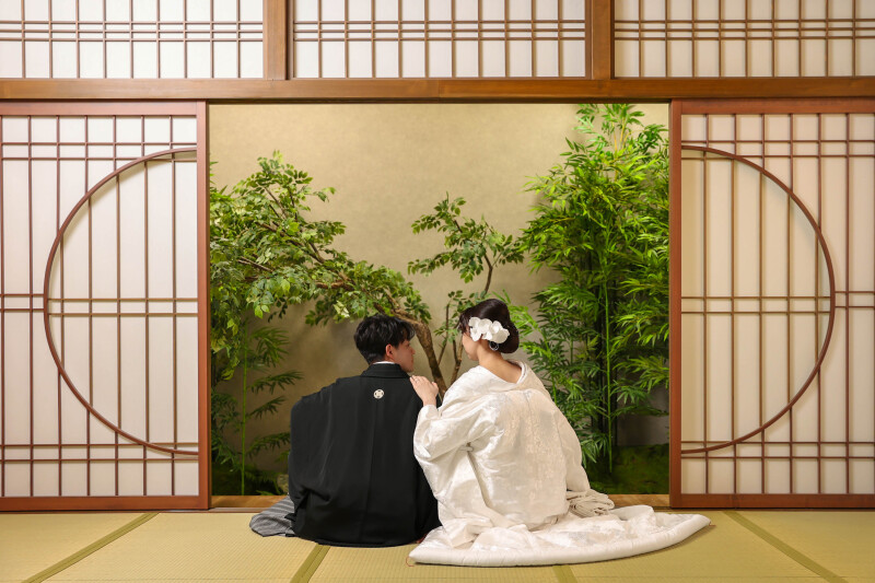 白無垢×後ろ姿