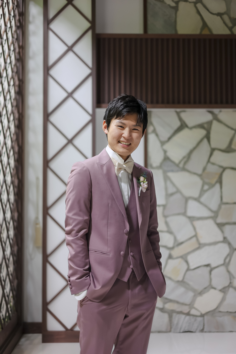 新郎様のソロショット