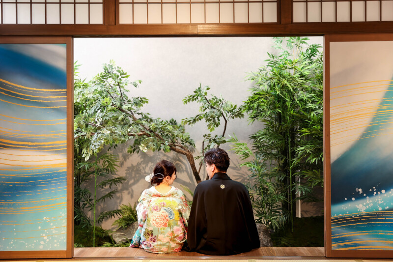 仲良しな後ろ姿も