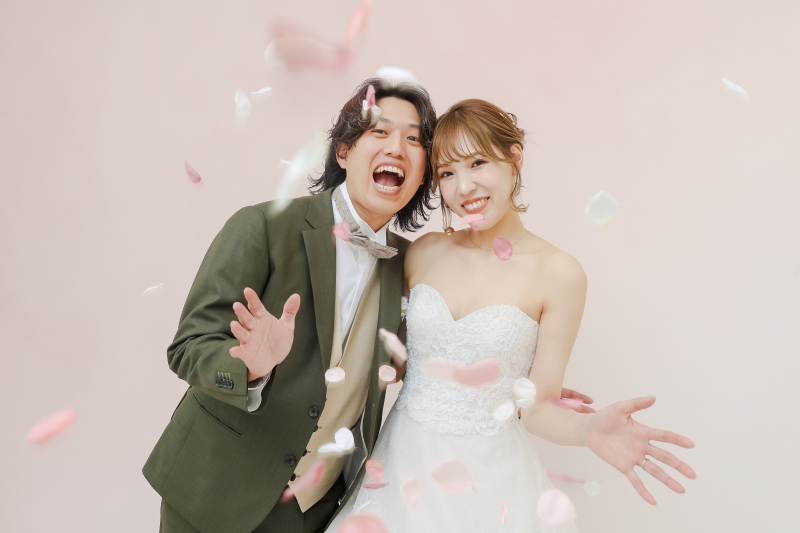 コンフェッティで華やかに