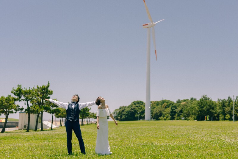 青空の下でわーっと大声で!