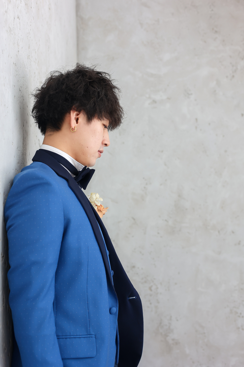新郎様のソロショットもかっこよく