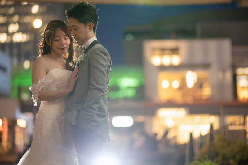 ドレスでの撮影がスタート！