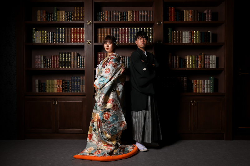 和装でこんなシックなお写真も!