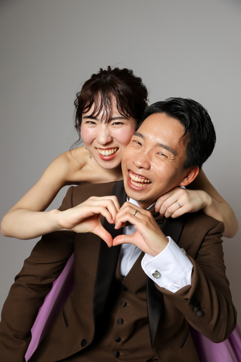 仲良くハート♡