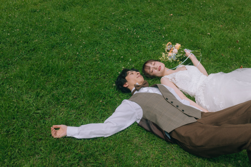 寝転がりショット