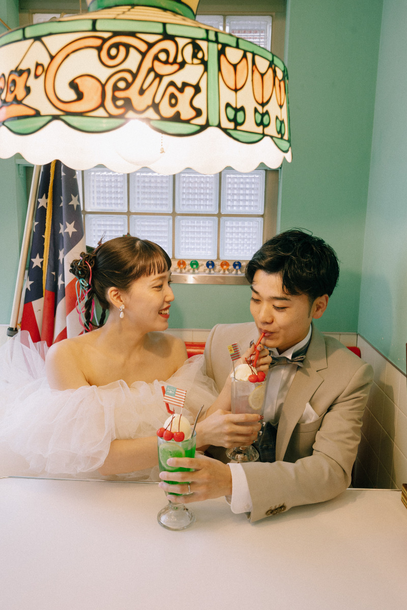 クリームソーダが、おいしそーだ