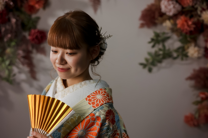 色打掛にチャンジして