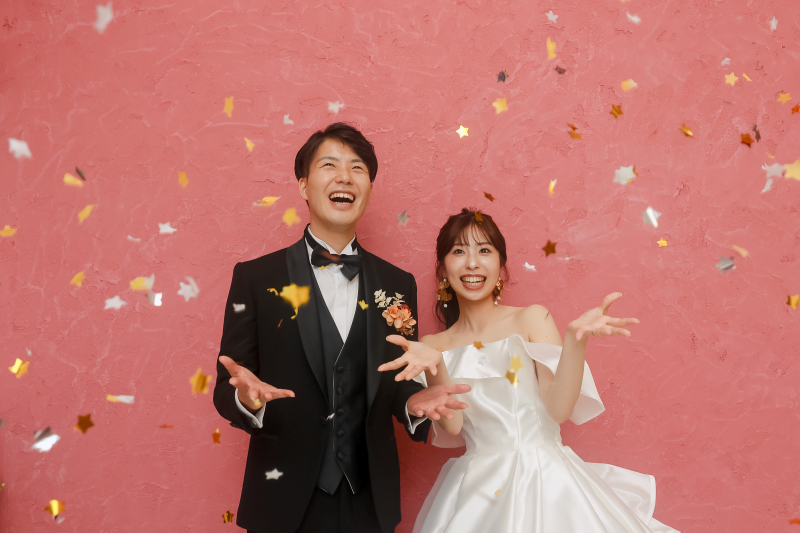 祝福のシャワー