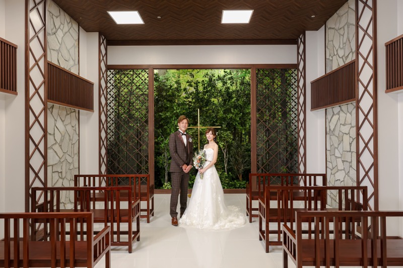 まずはチャペルで1枚!