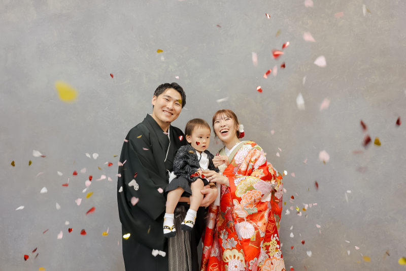 コンフェッティーに包まれて