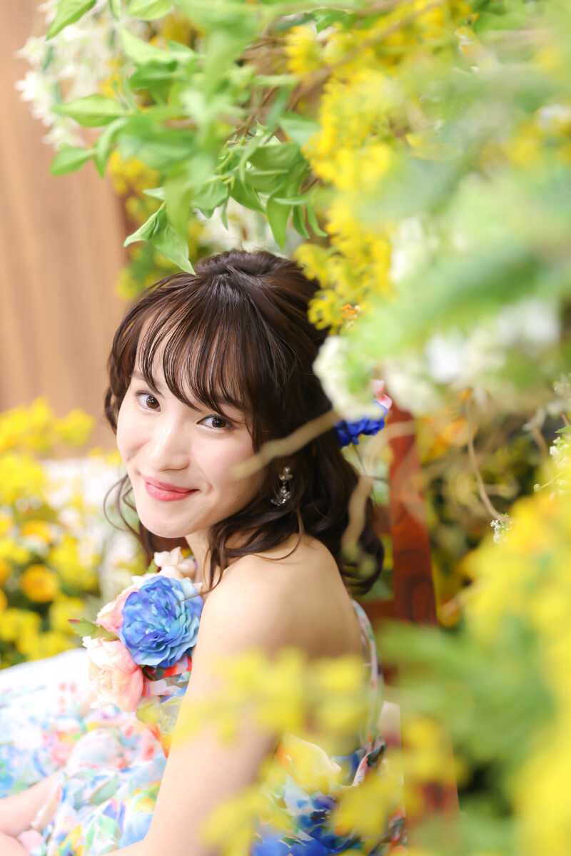 お花に囲まれて♪