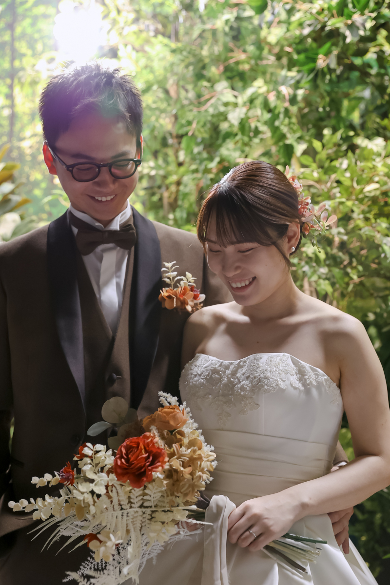 お二人らしい表情