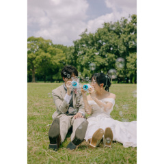 【洋装ロケーション和装スタジオプラン】いつもの公園が特別な公園に