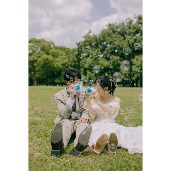 【洋装ロケーション和装スタジオプラン】いつもの公園が特別な公園に