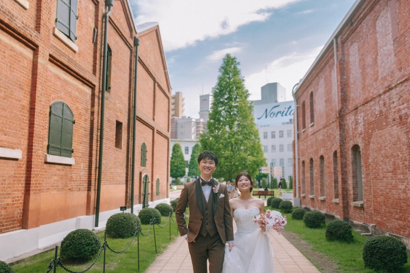 赤煉瓦に囲まれて