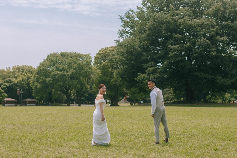 太陽の下の公園前撮り