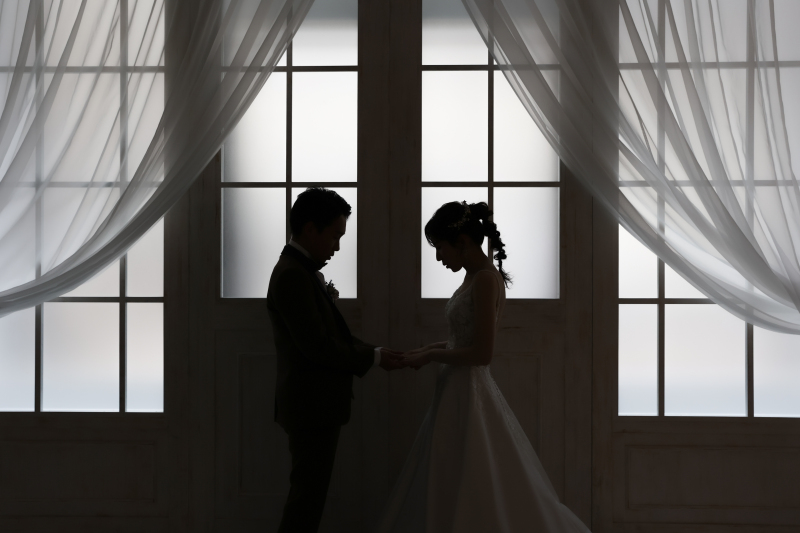 ロマンチックなシルエット