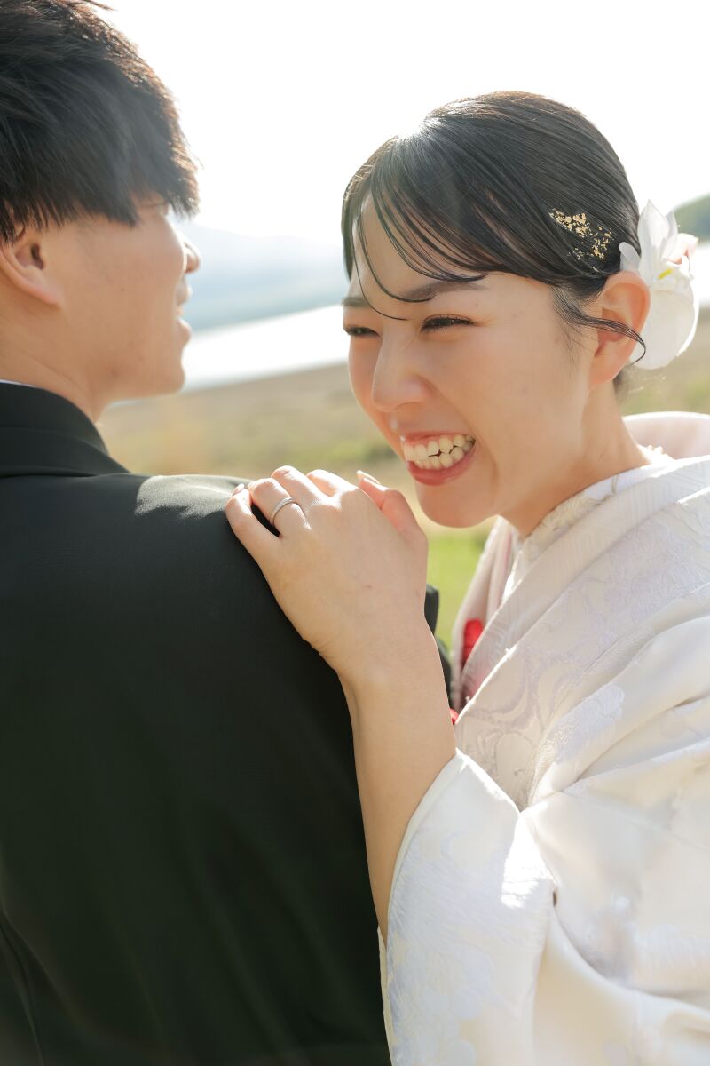 光あふれる笑顔