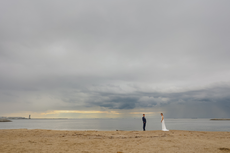 曖昧な空の色味も素敵な撮影日♪