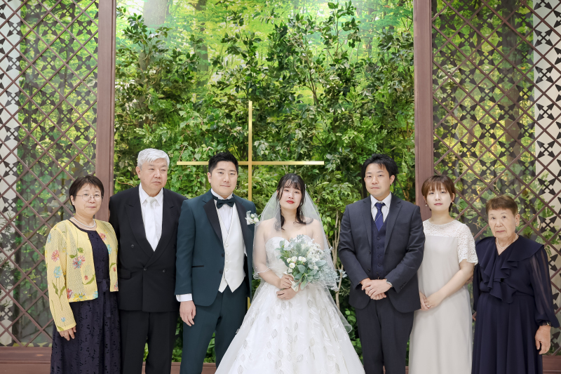チャペルでもご家族と共に