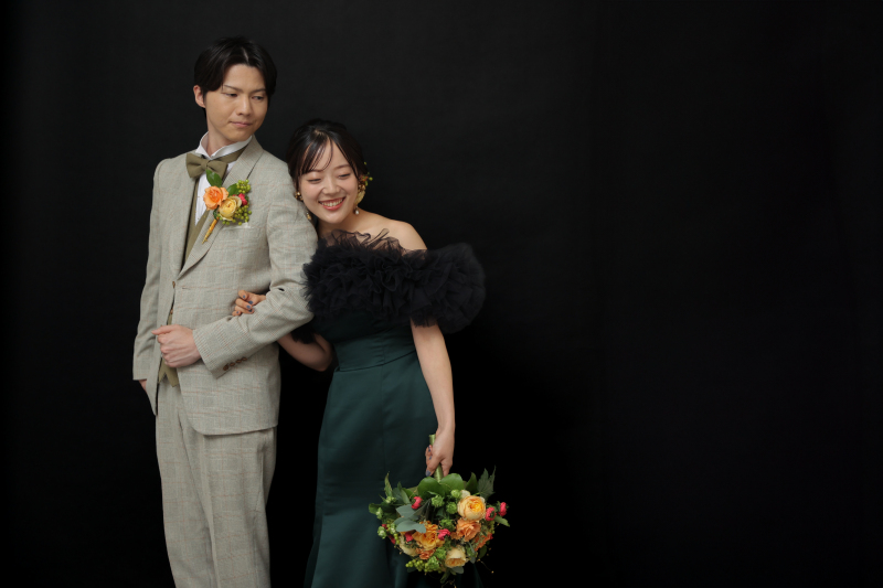 寄り添う二人のワンシーン