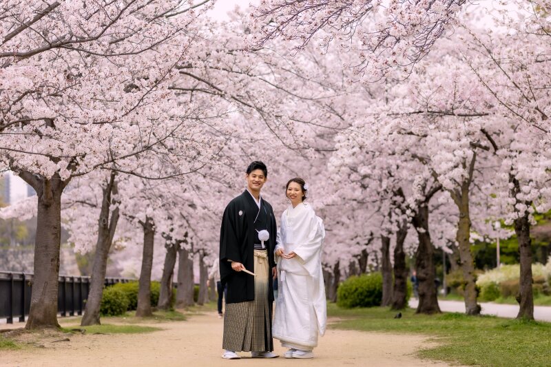 10組限定!【桜ロケーションフォトプラン♪】名古屋城・名城公園、出張料無料&撮影グッズ1万円無料付★
