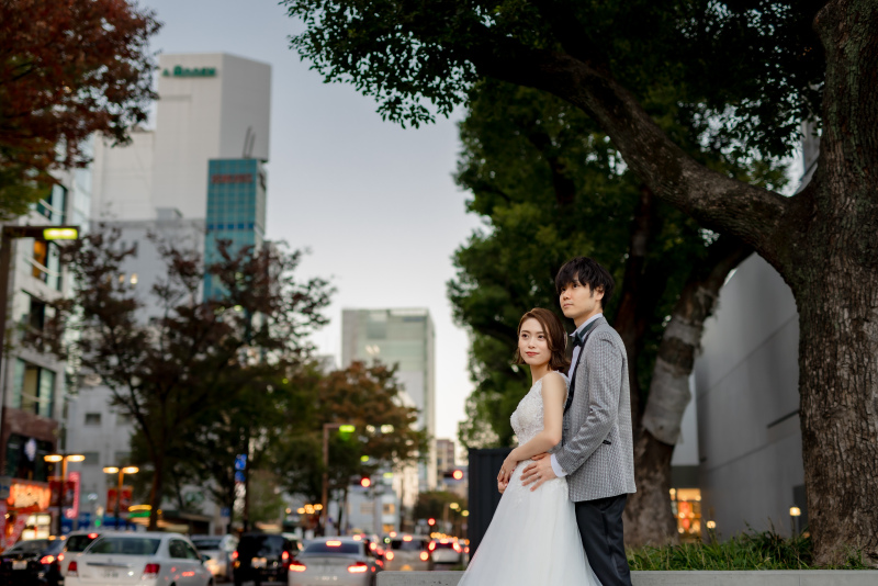 【久屋大通公園ロケーション撮影プラン★】大人な雰囲気でおしゃれな写真が残せる♪撮影料+ヘアメイク+衣裳+撮影全データプラン付き