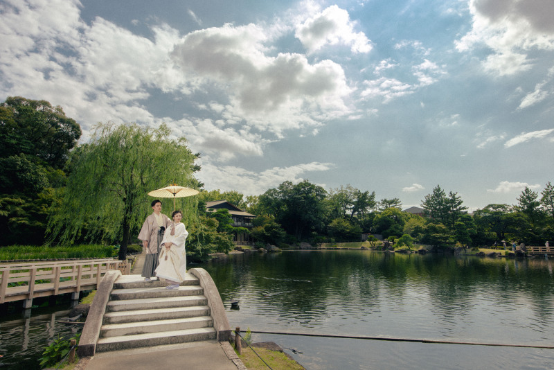 【和装がお得に叶う♪】屋内庭園スタジオ+和装ロケーションプラン♪衣裳2着目無料!全カットデータ付き★色打掛も選べる!