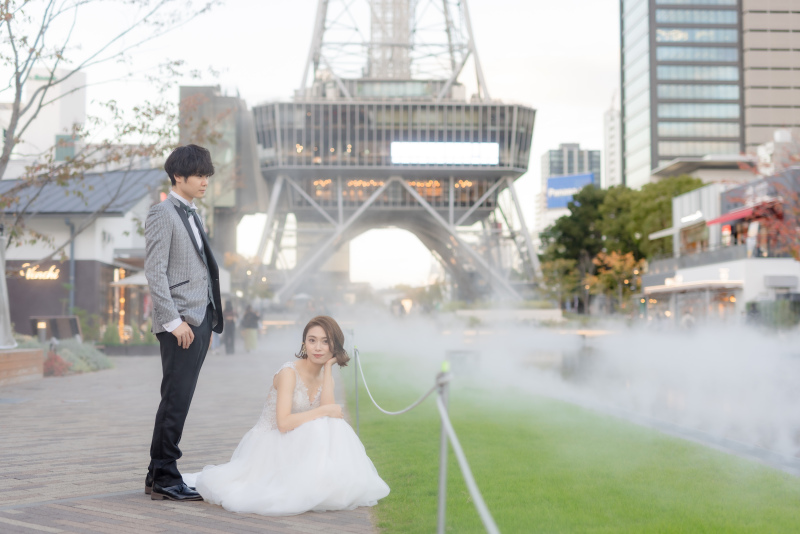 【久屋大通公園ロケーション撮影プラン★】大人な雰囲気でおしゃれな写真が残せる♪撮影料+ヘアメイク+衣裳+撮影全データプラン付き