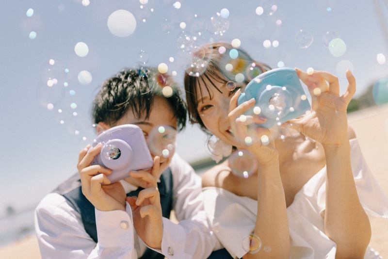 【新舞子ドレスロケーション撮影】海も緑もどっちも楽しめる贅沢プラン♪全カットデータ付きプラン