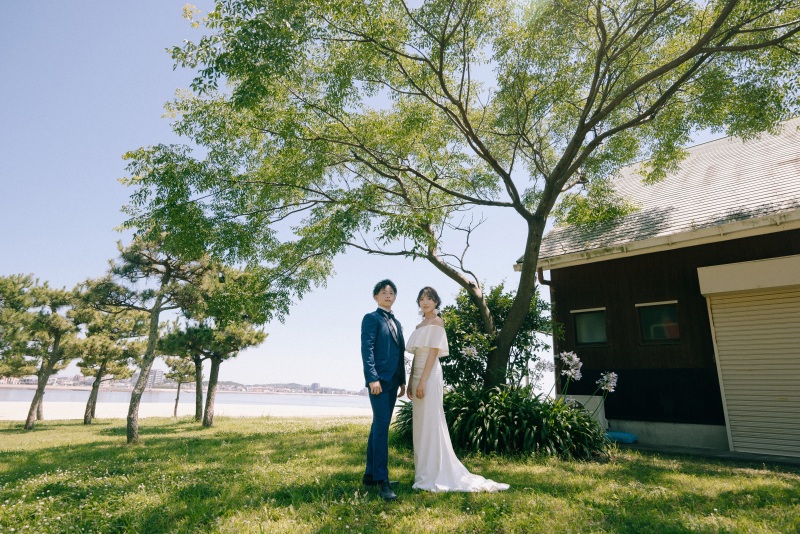 【新舞子ドレスロケーション撮影】海も緑もどっちも楽しめる贅沢プラン♪全カットデータ付きプラン