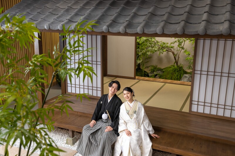 【和装がお得に叶う♪】屋内庭園スタジオ+和装ロケーションプラン♪衣裳2着目無料!全カットデータ付き★色打掛も選べる!