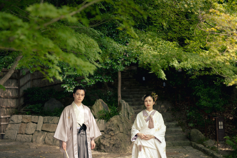 ※組数限定!【徳川園和装ロケーションプラン】人気の徳川園でのロケーションフォト◆全カットデータ《和装14着無料付き》