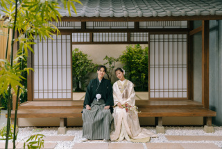 【２着目無料♪】白無垢も色打掛も ！日本邸宅＆庭園ブースで和装スタジオ撮影プランが登場♪全データ付