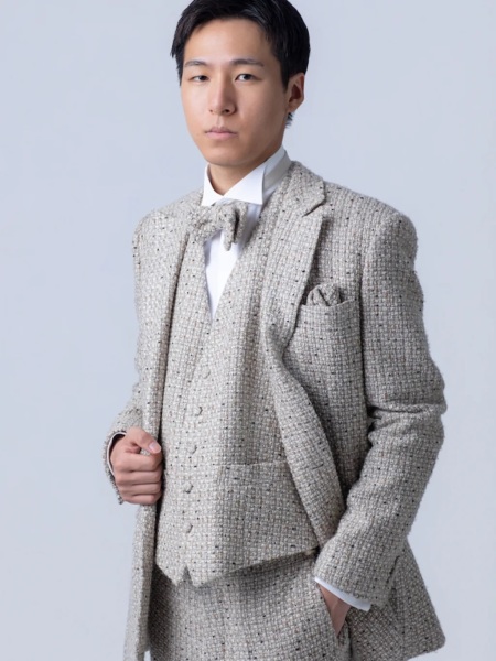 ベージュツイード