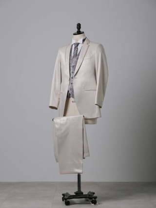 シャンパン　ヘビ柄ベスト