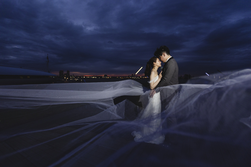 ベールでダイナミックに