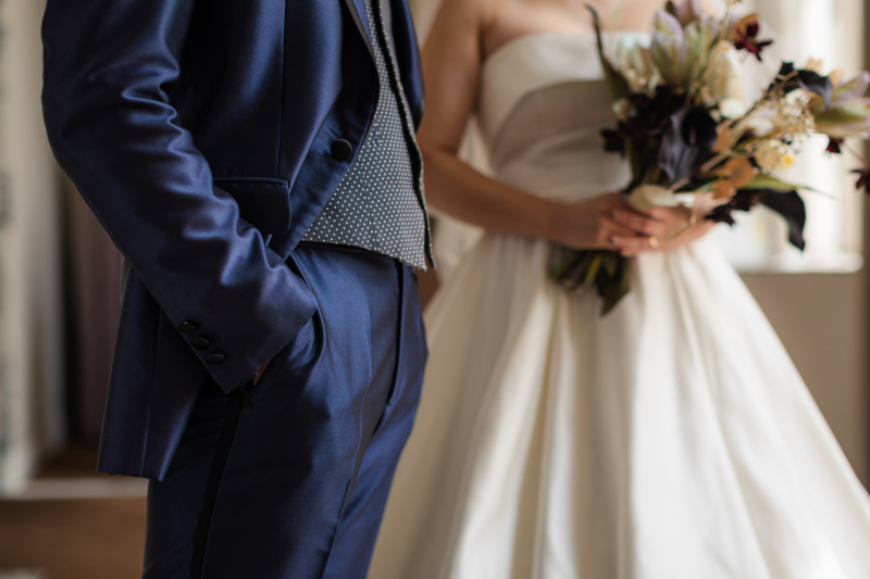 ドレスとタキシードのお写真も