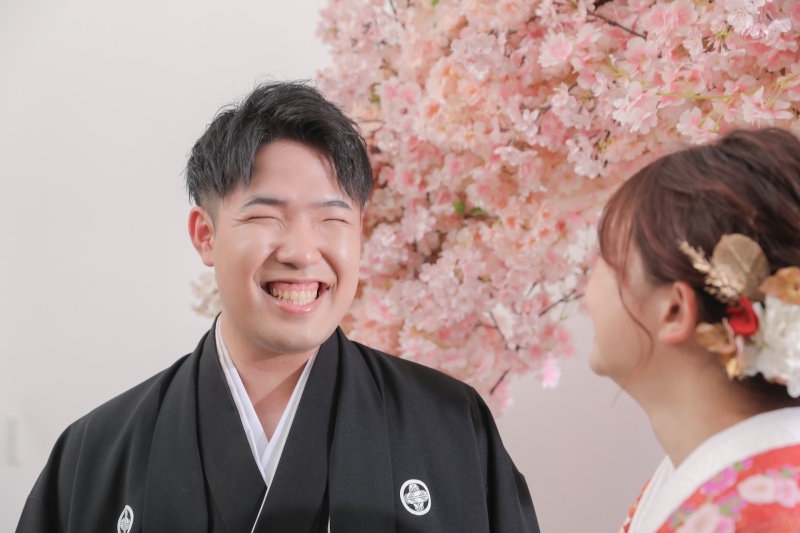 満面の笑みの新郎様