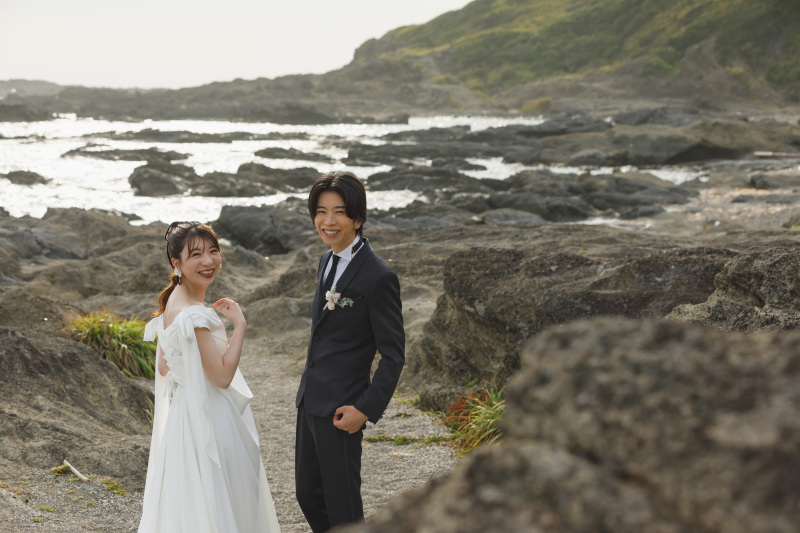 海岸沿いの岩場