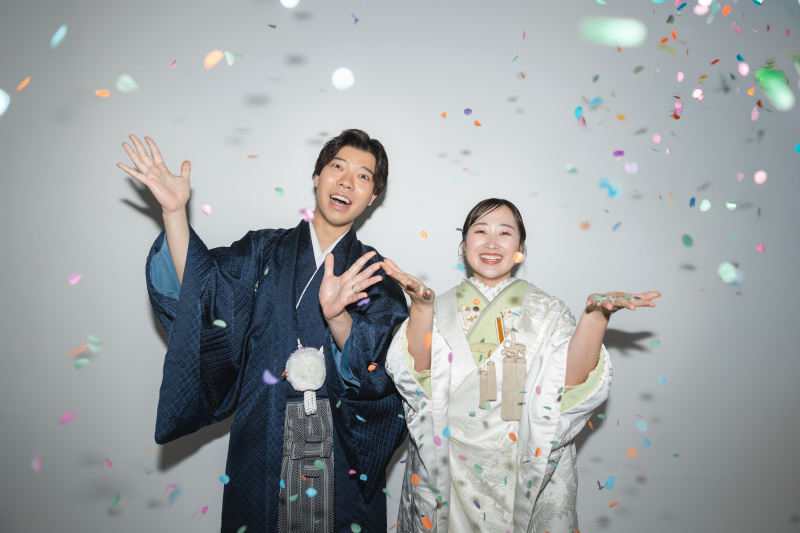 コンフェッティーで華やかに！